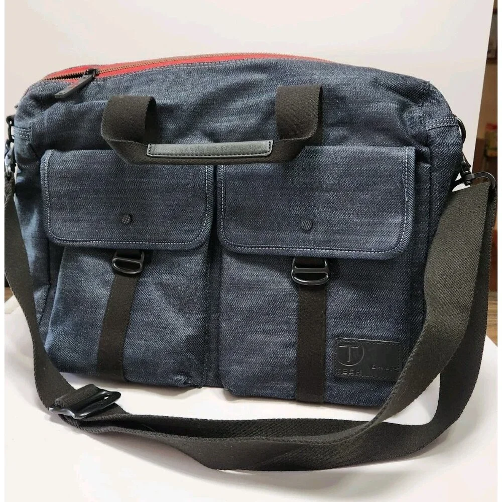 Tumi T Tech Denim Messenger Bag Essential Gear